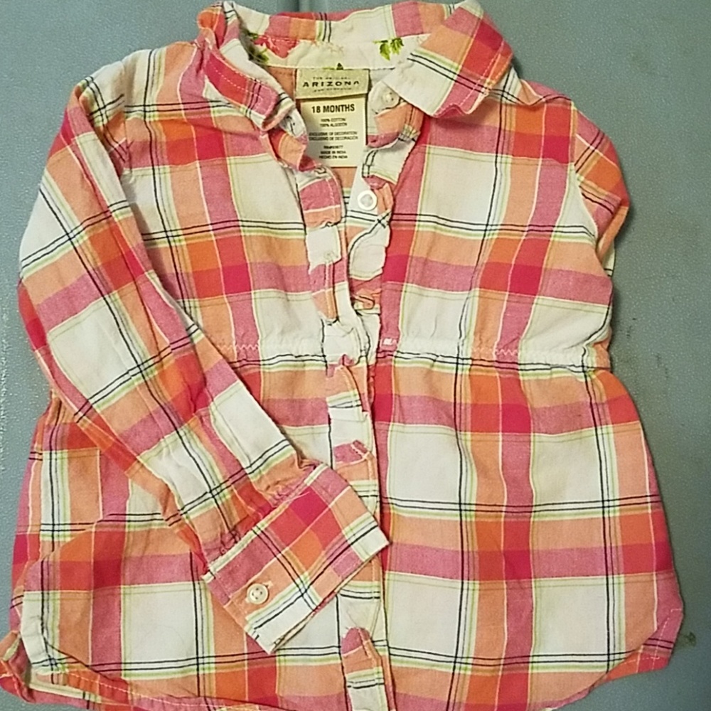Plaid button down shirt